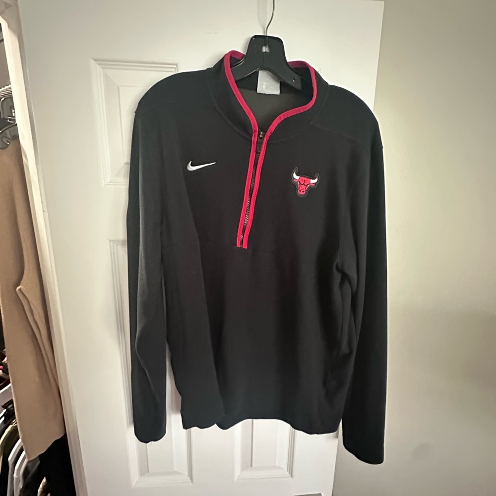 NBA Black and Red Dri-FIT Pullover